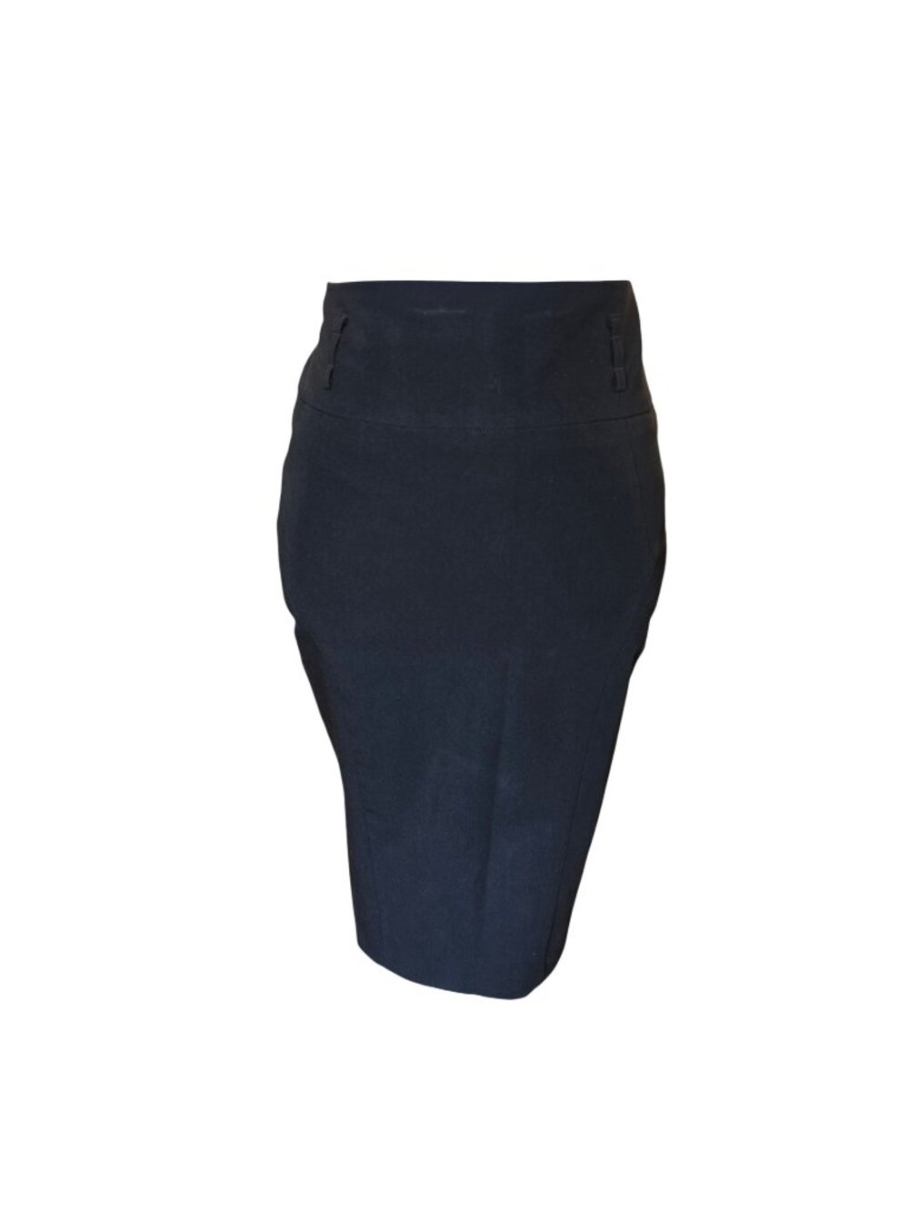 Atmosphere Black Pencil Skirt US 4 UK 8 Back Slit Lined Office Siren